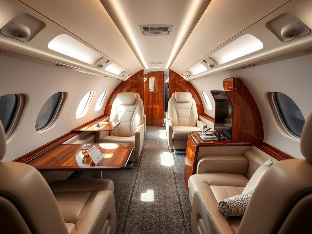 Luxury Private Jet Cabin Dubai to London